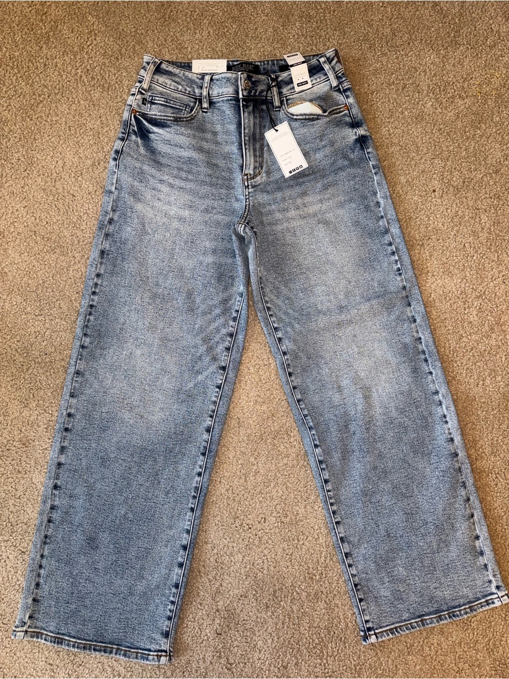 Judy Blue Vintage Wash Baggy Leg Jeans